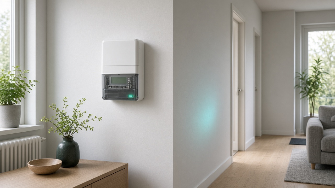 Slimme elektriciteitsmeter in een moderne woning — verwachting stroomprijs 2027